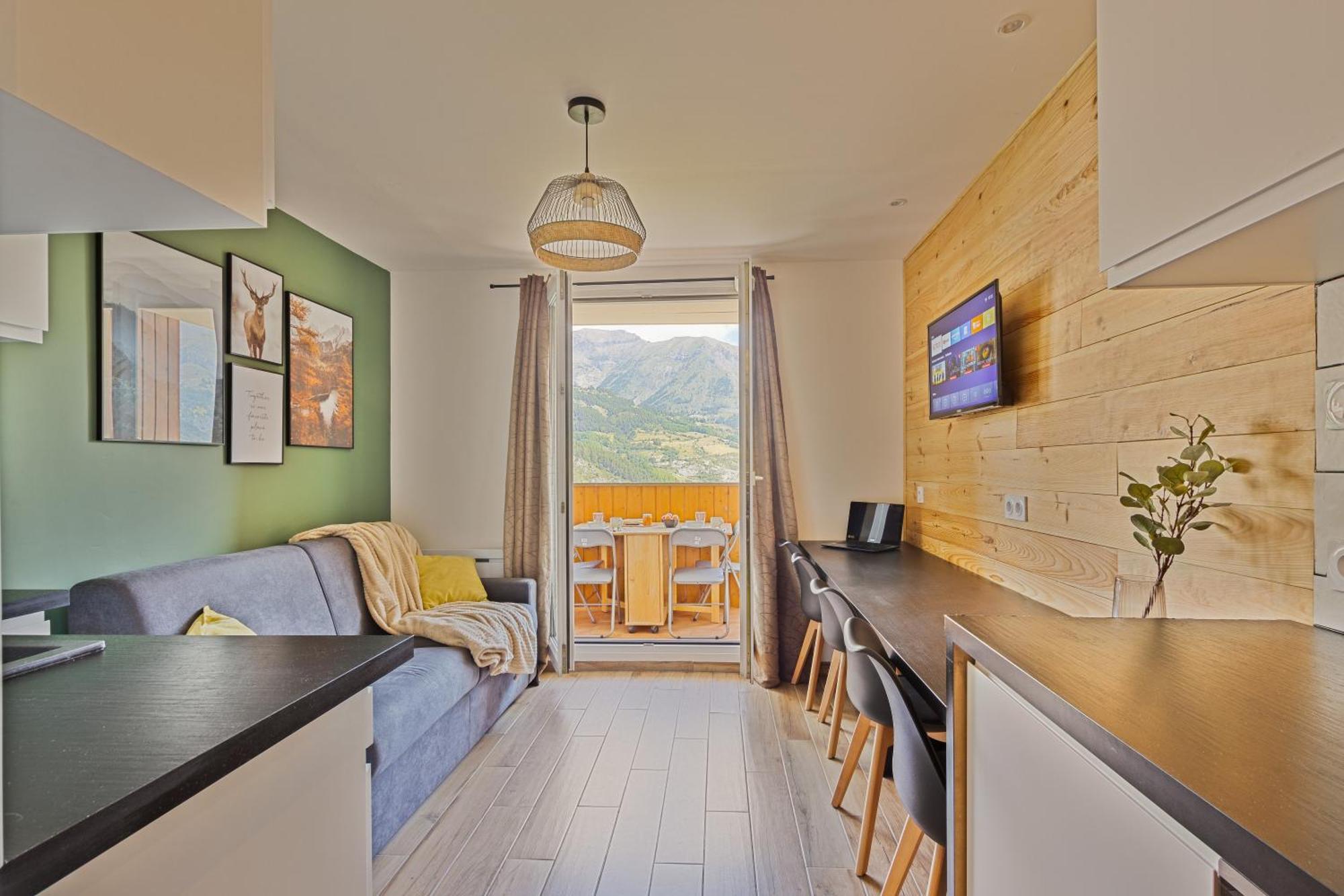 Studio De Charme Avec Vue Sur Le Val D'Allos, Parking Et Wifi Gratuit מראה חיצוני תמונה