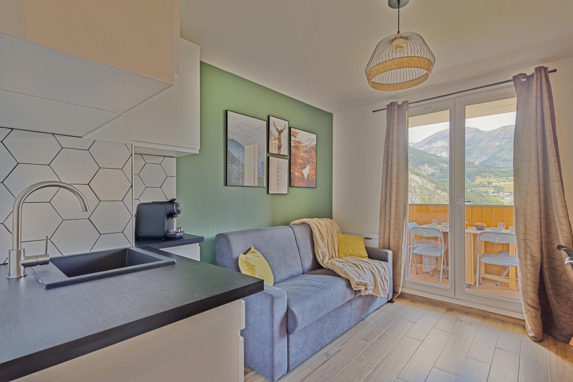 Studio De Charme Avec Vue Sur Le Val D'Allos, Parking Et Wifi Gratuit מראה חיצוני תמונה